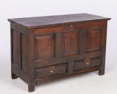 ENGLISH OAK BLANKET CHEST, 18T