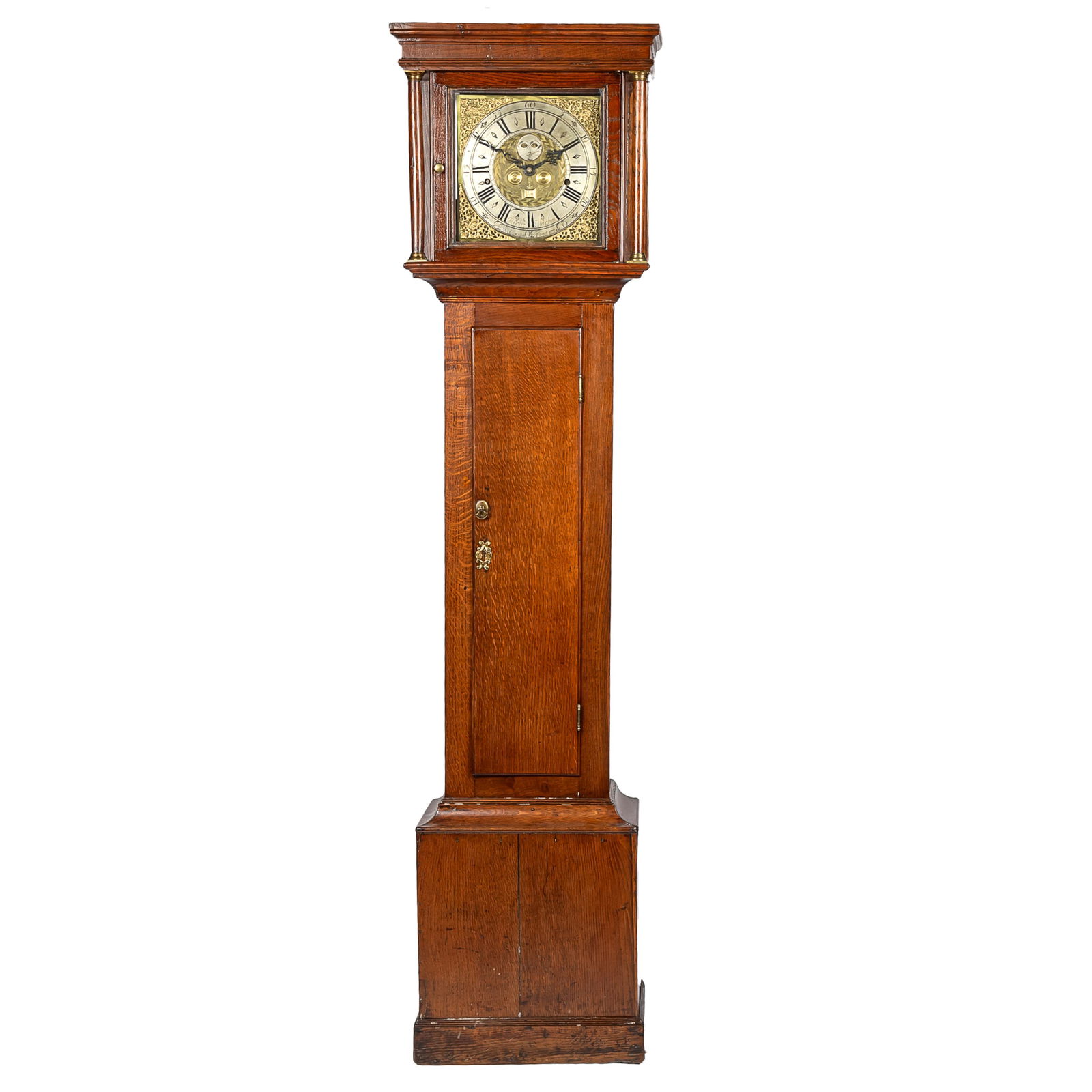 ENGLISH OAK BLINKING EYES TALL CASE