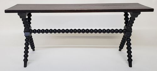ENGLISH OAK BOBBIN TURNED GOTHIC