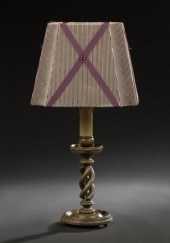 English Oak Candlestick,  late