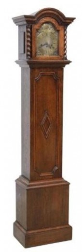 ENGLISH OAK CASED CHIMING GRAN