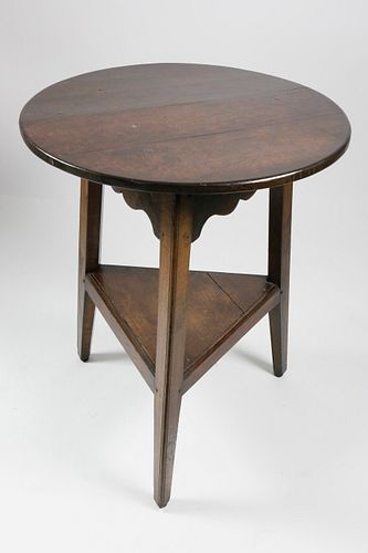 ENGLISH OAK CRICKET TABLE, EARLY