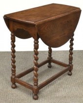 ENGLISH OAK DROP-LEAF TABLE BA