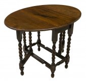 ENGLISH OAK DROP LEAF WAKE TAB