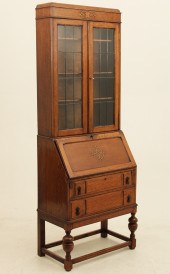 ENGLISH OAK EDWARDIAN BUREAU B