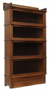 ENGLISH OAK FOUR-STACK BARRIST