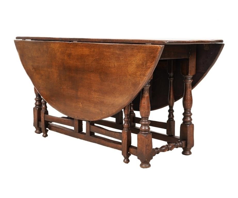 English oak gate leg drop-leaf