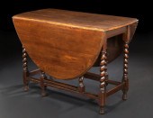 English Oak Gate-Leg Table,  f