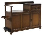 ENGLISH OAK HALL STAND TELEPHO
