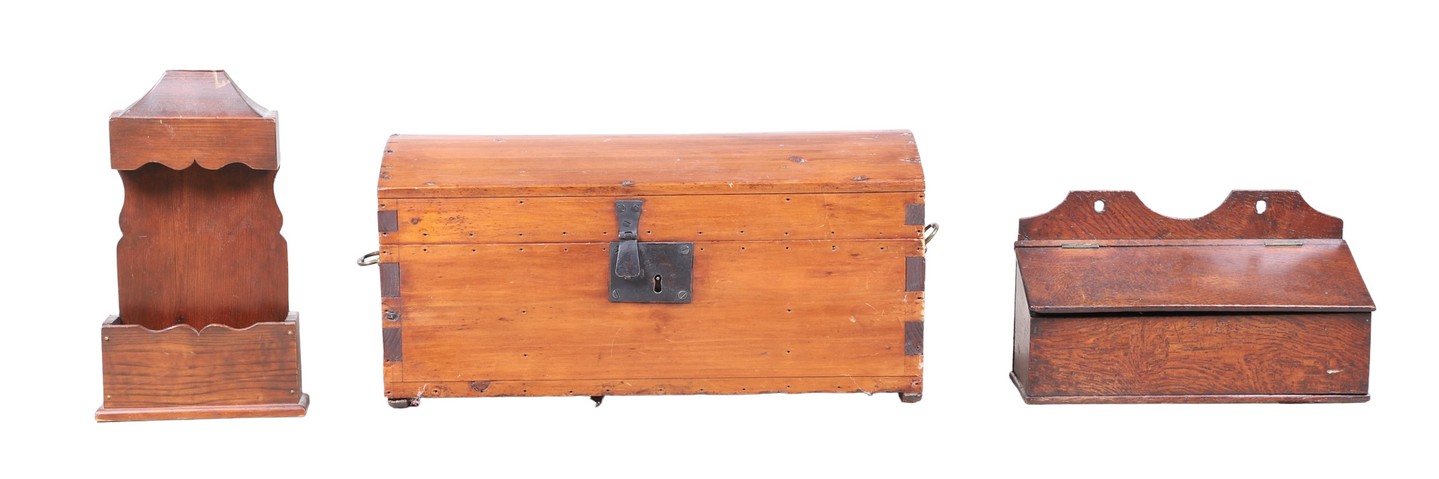 English oak hanging pipe box,