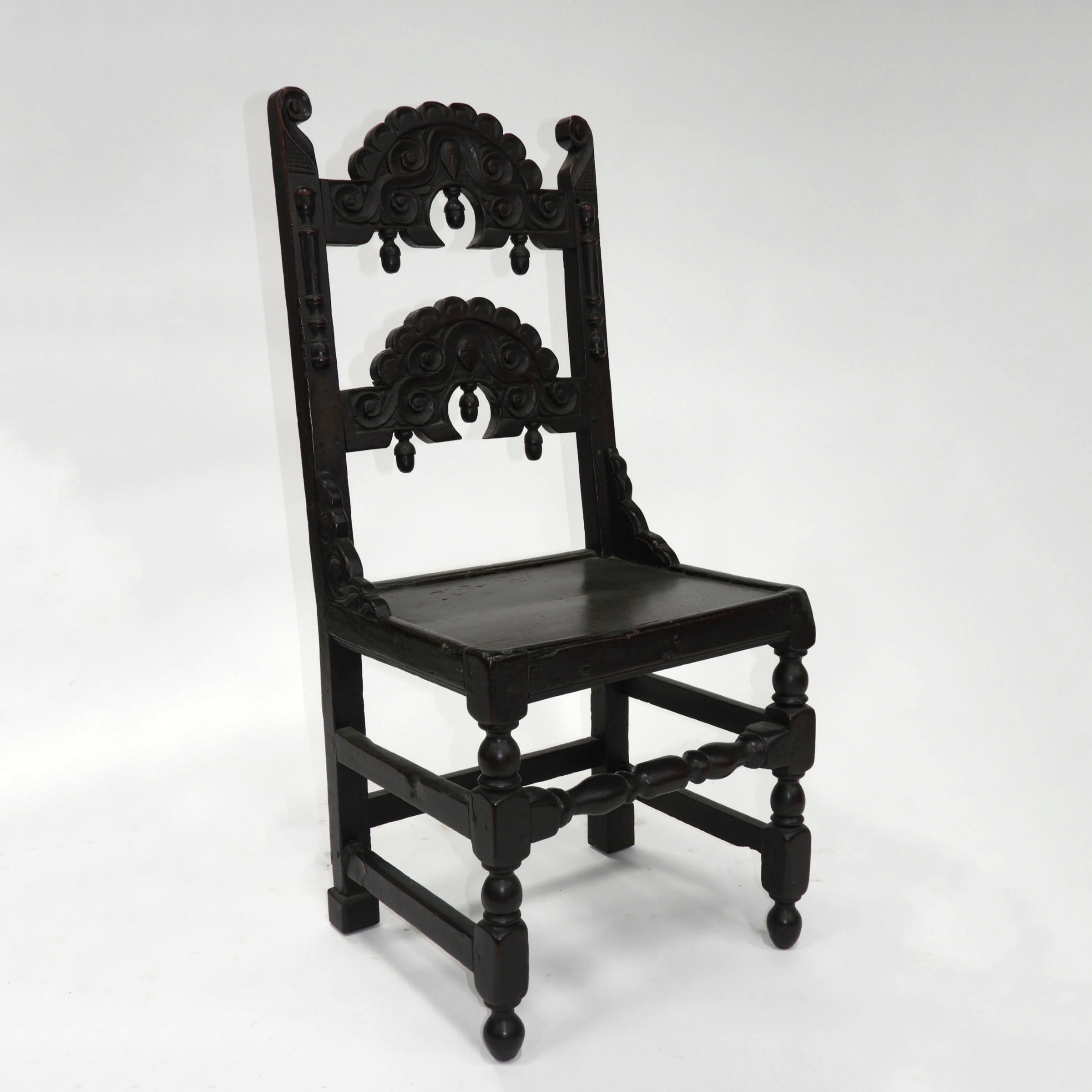 English Oak Joined Backstool,