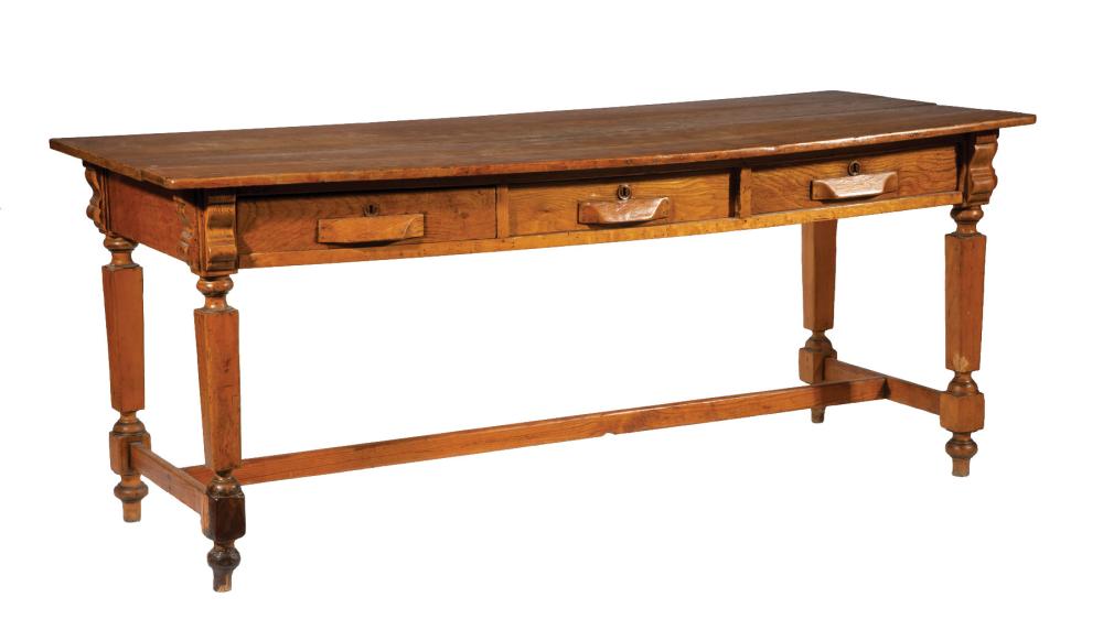 ENGLISH OAK LIBRARY TABLEAntique
