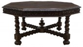 ENGLISH OAK OCTAGONAL TOP BARL
