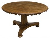 ENGLISH OAK PEDESTAL TABLE SCA