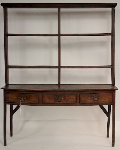 ENGLISH OAK & PINE WELSCH CUPBOARD,