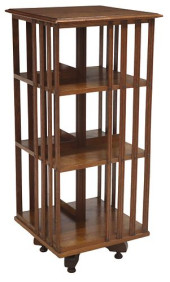 ENGLISH OAK ROTATING BOOKCASE<