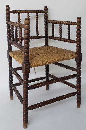 ENGLISH OAK RUSH SEAT SPOOL