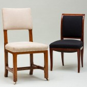 ENGLISH OAK SIDE CHAIR, STAMPE
