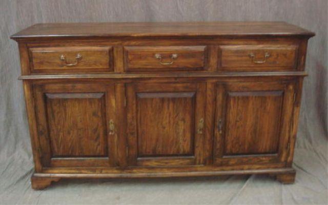 English Oak Sideboard. From a