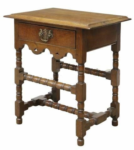 ENGLISH OAK SINGLE DRAWER SIDE