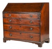 ENGLISH OAK SLANT-FRONT BUREAU