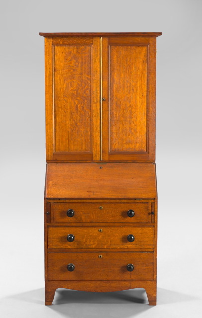English Oak Slant-Lid Secretary