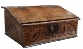 ENGLISH OAK SLANT-TOP BIBLE BO