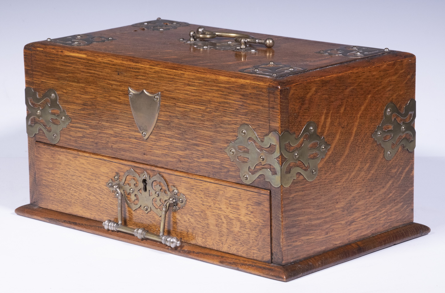 ENGLISH OAK SMOKING BOX Early