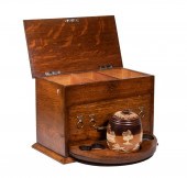 ENGLISH OAK SMOKING BOX Early
