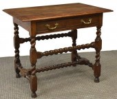 ENGLISH OAK SPIRALED BASE TAVE