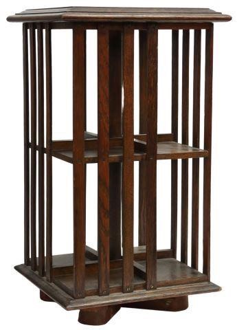ENGLISH OAK TABLETOP REVOLVING