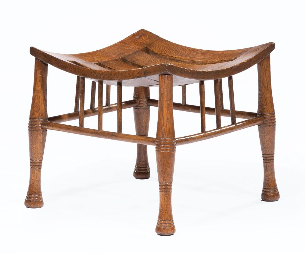 ENGLISH OAK THEBES STOOLEnglish Oak