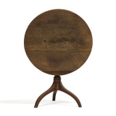 ENGLISH OAK TILT TOP TEA TABLE