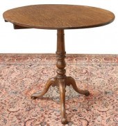 ENGLISH OAK TILT-TOP TEA TABLE