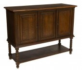 ENGLISH OAK TWO DOOR SIDEBOARD