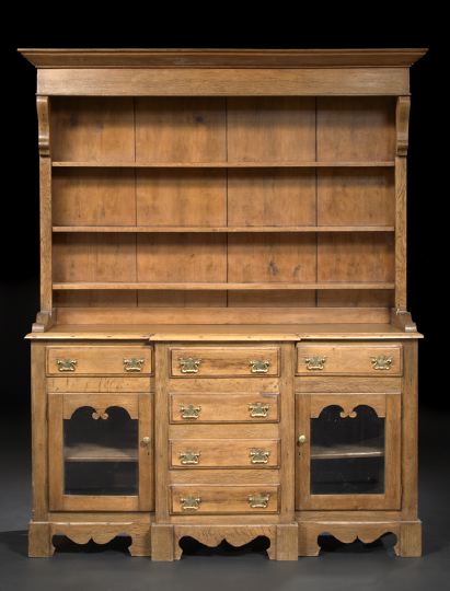 English Oak Welsh Dresser,  early