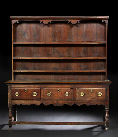 English Oak Welsh Dresser,  late