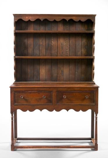 English Oak Welsh Dresser,  late