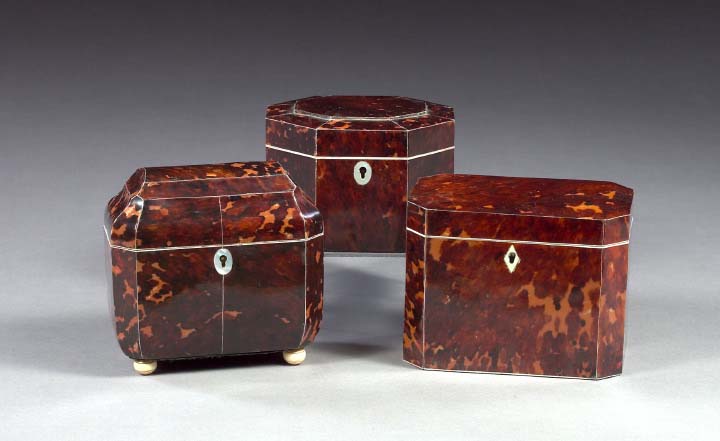 English Octagonal Bone-Bordered
