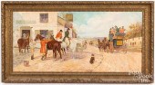 ENGLISH OIL ON CANVAS COACHING