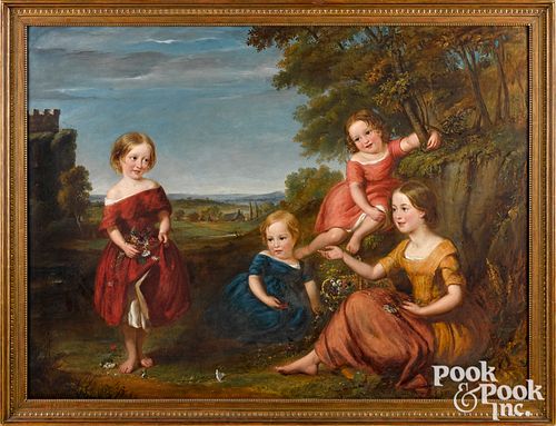 ENGLISH OIL ON CANVAS PORTRAIT OF