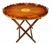 ENGLISH OVAL BUTLER'S TRAY ON