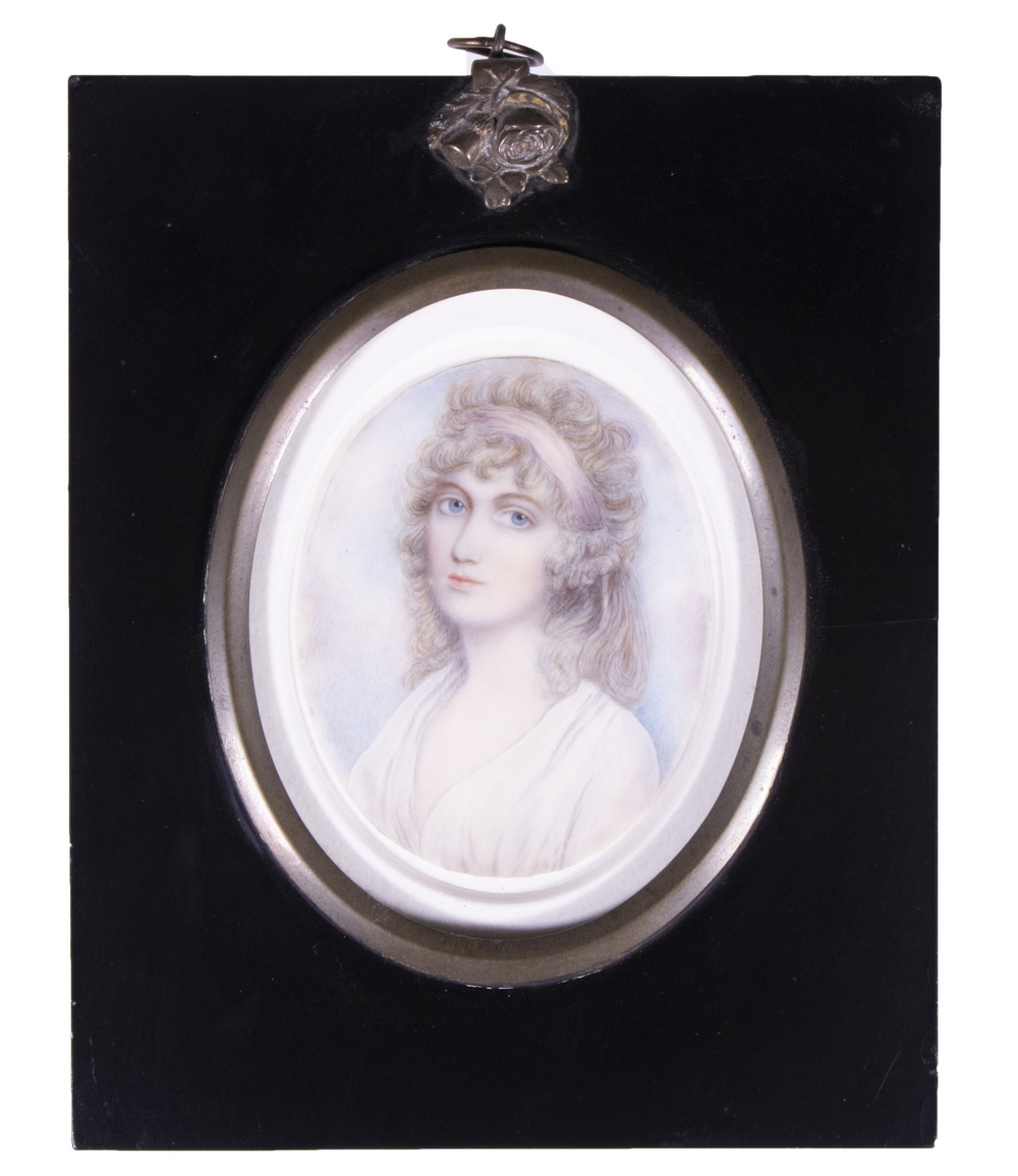 ENGLISH OVAL MINIATURE OF A YOUNG