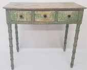 ENGLISH PAINT DECORATED THREE