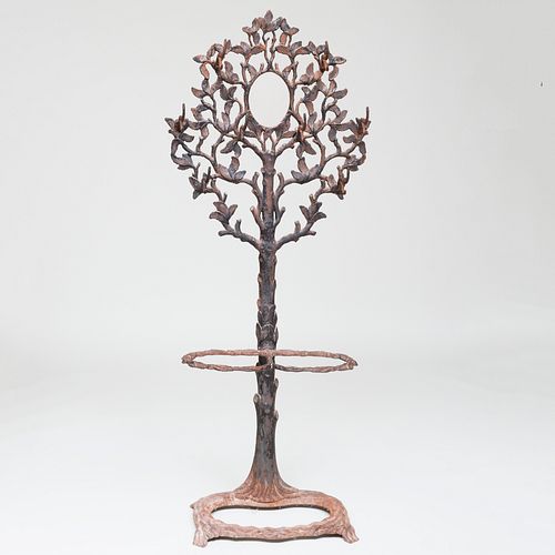 ENGLISH PAINTED CAST IRON HALL
