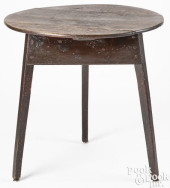 ENGLISH PAINTED OAK TAP TABLE,