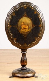 ENGLISH PAINTED PAPIER-MâCHé T