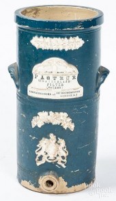 ENGLISH PAINTED STONEWARE WATE