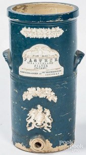 ENGLISH PAINTED STONEWARE WATE