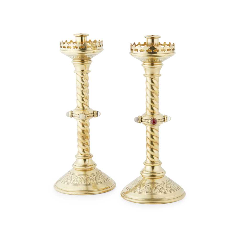 ENGLISH PAIR OF GOTHIC REVIVAL